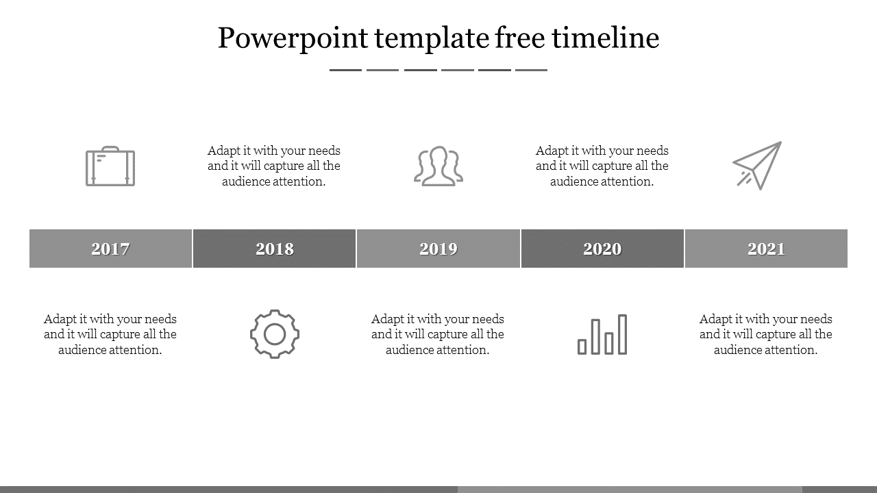 Free - Get our Predesigned PowerPoint Template Free Timeline